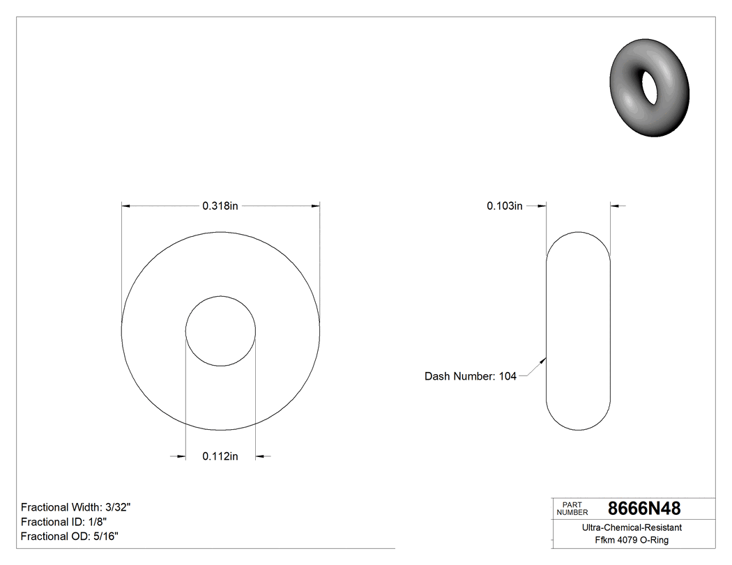Technical drawing - 8666N48